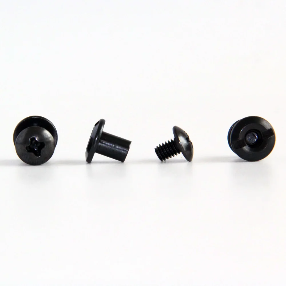 24pcs Black Tactical Chicago Screws Slotted Posts and Cross Head Screw  DIY Kydex Leather Holster Sheath