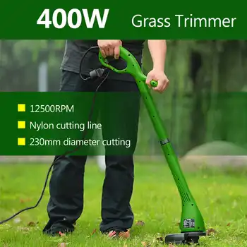 

230mm 12500RPM Electric Lawn Mower Grass Trimmer Lawnmower Cutter Machine Heavy Duty Pruning Machine Garden Power Tools
