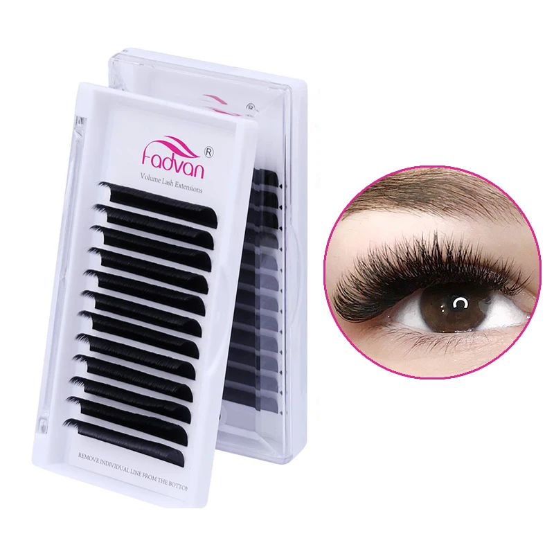 

1 case Easy Fan Volume Eyelash Extensions Auto Self Fanning Lash Extensions Mixed Tray C D Curl 0.05 0.07 Premade Pre-fanned