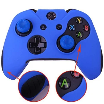 

Rubber Silicone Protective Skin Case Cover Thickened Anti-Slip For Microsoft Xbox One 1 X S Slim Controller Thumb Grips Cover