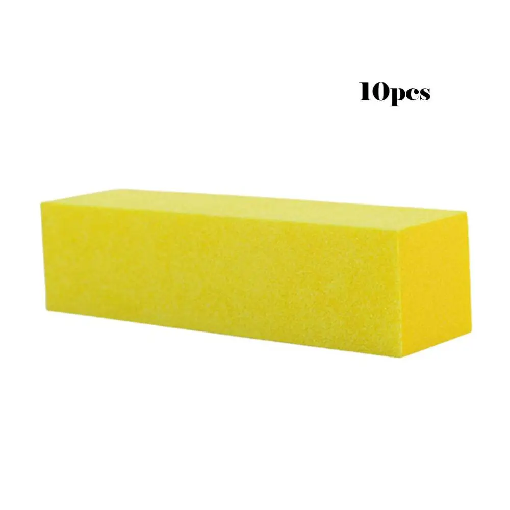 Lemon yellow Дизайн ногтей Полировка Инструмент высокоэластичный тофу блок маникюрная пилочка для ногтей полированный маникюрный набор Полирующий гвоздь - Цвет: Lemon yellow