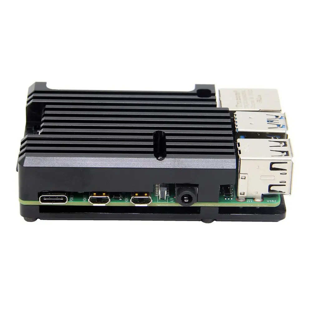 Для Raspberry Pi 4 металлический корпус 4 поколения для Raspberry Pi 4 поколения B+ коробка из алюминиевого сплава 4B аксессуары для теплоотвода