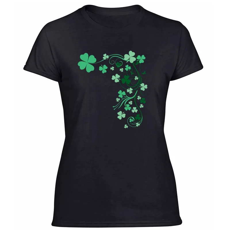 Персонализированные Shamrock Blossom футболка для мужчин унисекс Мужские футболки комиксы размера плюс S-5xl