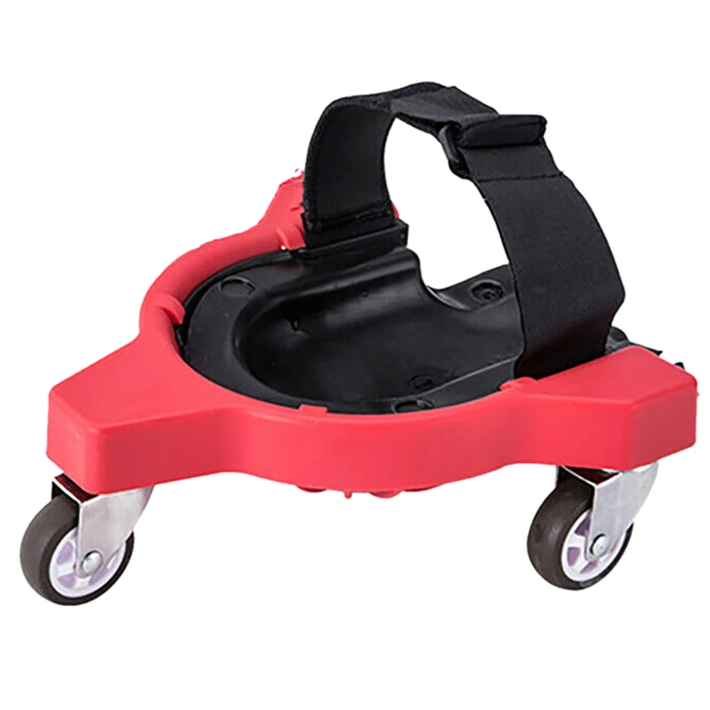 

Tile Installing Gliding Tool Adjustable Strap Protective Rolling Wheels Plastic Practical Knee Pad Pain Relief Construction Job
