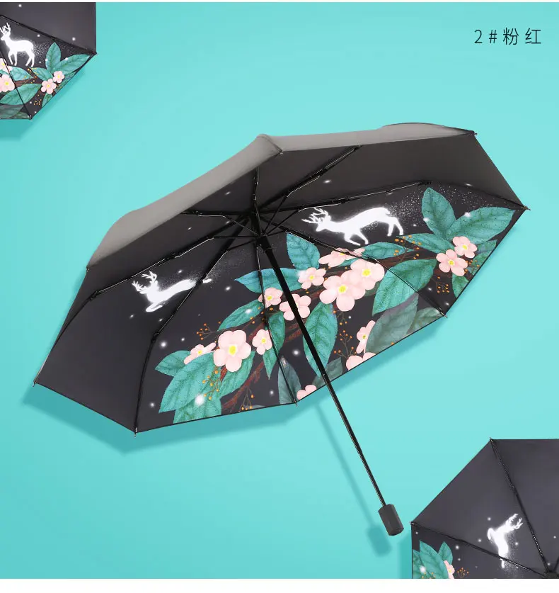 Винтажный дизайнерский зонт для девочек, детский Ветрозащитный складной перевернутый зонтик от дождя, двойной слой, Semsiye, зонтик JJ60YS