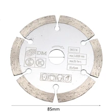 Mini hoja de sierra Circular para cortar madera, para ranurar hormigón, corte en seco, mármol, 85 Mm, 10mm/15mm, 1 ud.