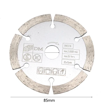 

1pcs 85 Mm 10mm/15mm Mini Circular Saw Blade Wood Cutting Blade For Concrete Slotting Dry Cut Marble