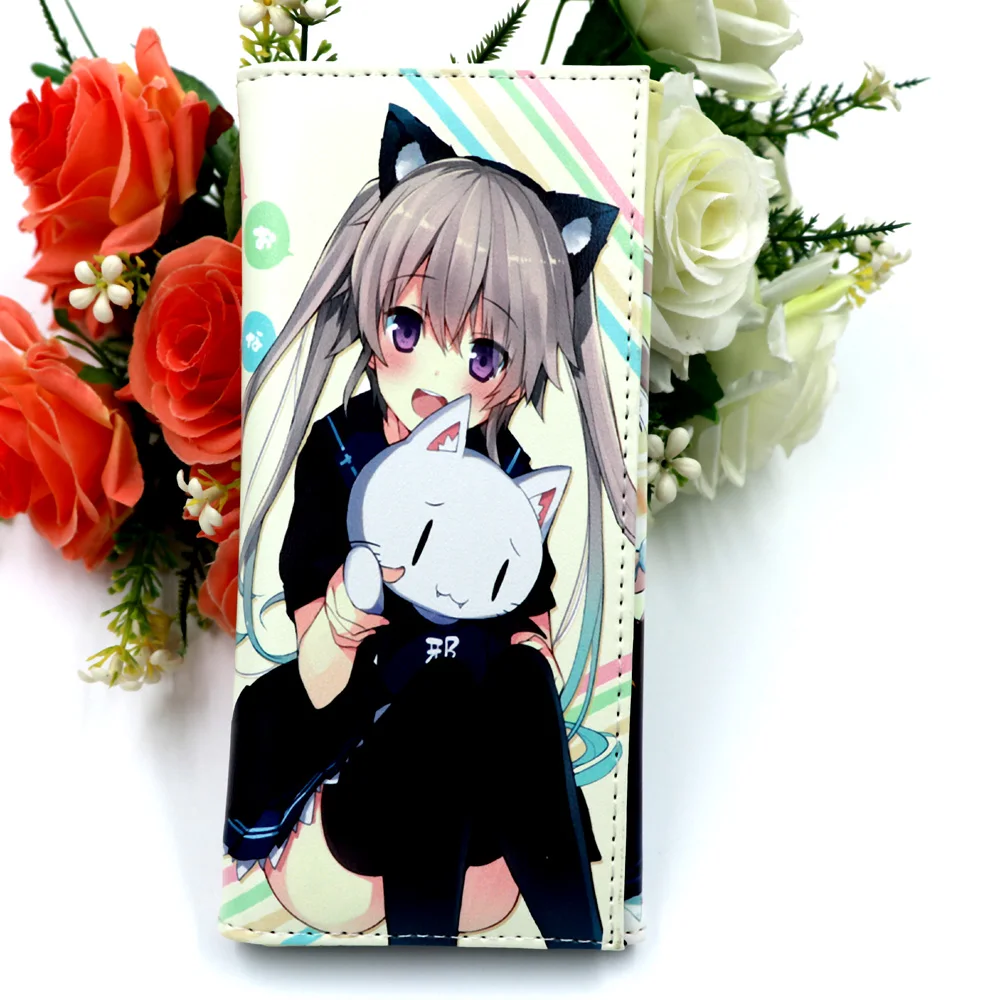 Аниме Ao no Kanata Four Rhythm Длинный кошелек Mashiro Arisaka женский держатель для карт