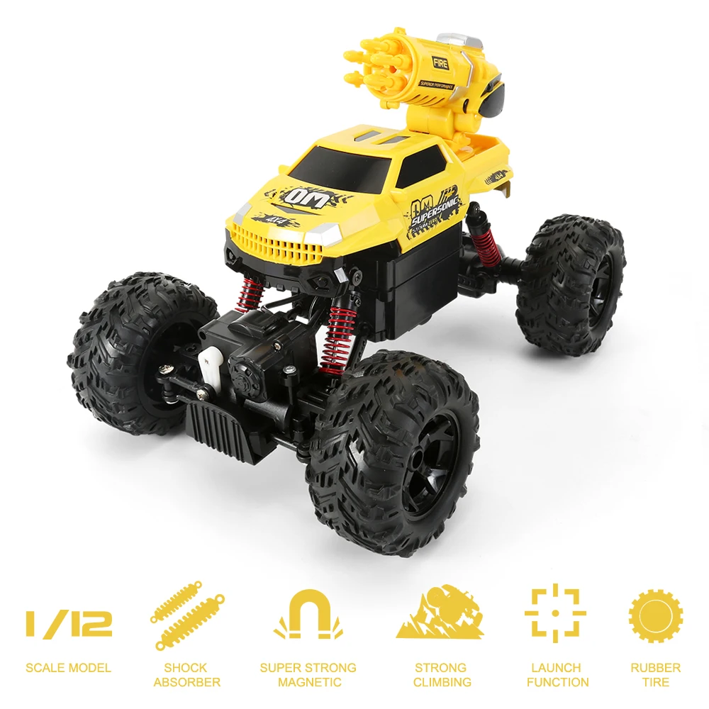 GOOLRC 1/12 RC автомобиль 4WD игрушечные машинки 2 в 1 пустынный автомобиль внедорожный автомобиль 2,4 ГГц высокоскоростной автомобиль вездеходный автомобиль электрический альпинистский автомобиль