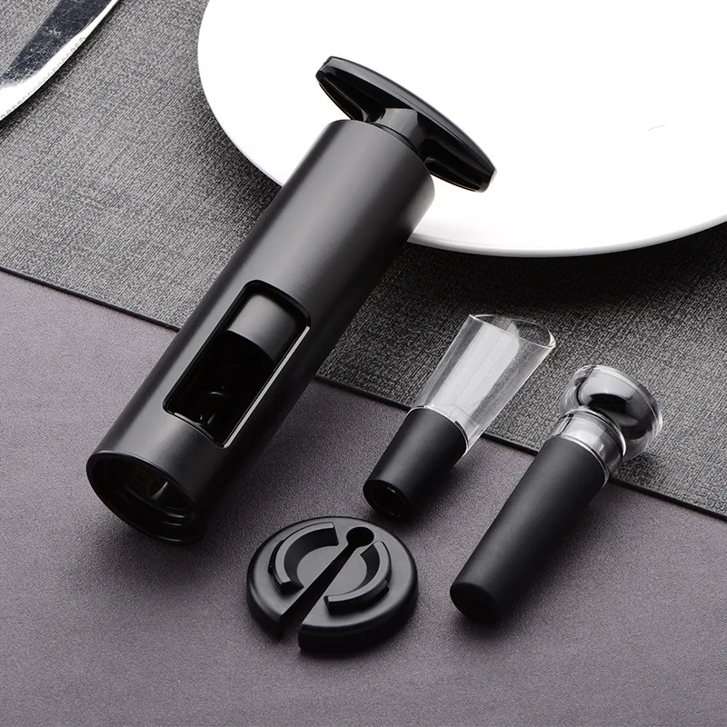 Manual Wine Opener Wine Stopper Pourers Set Practical Corkscrew Corks Openers Accessories Kitchen Bar Tools