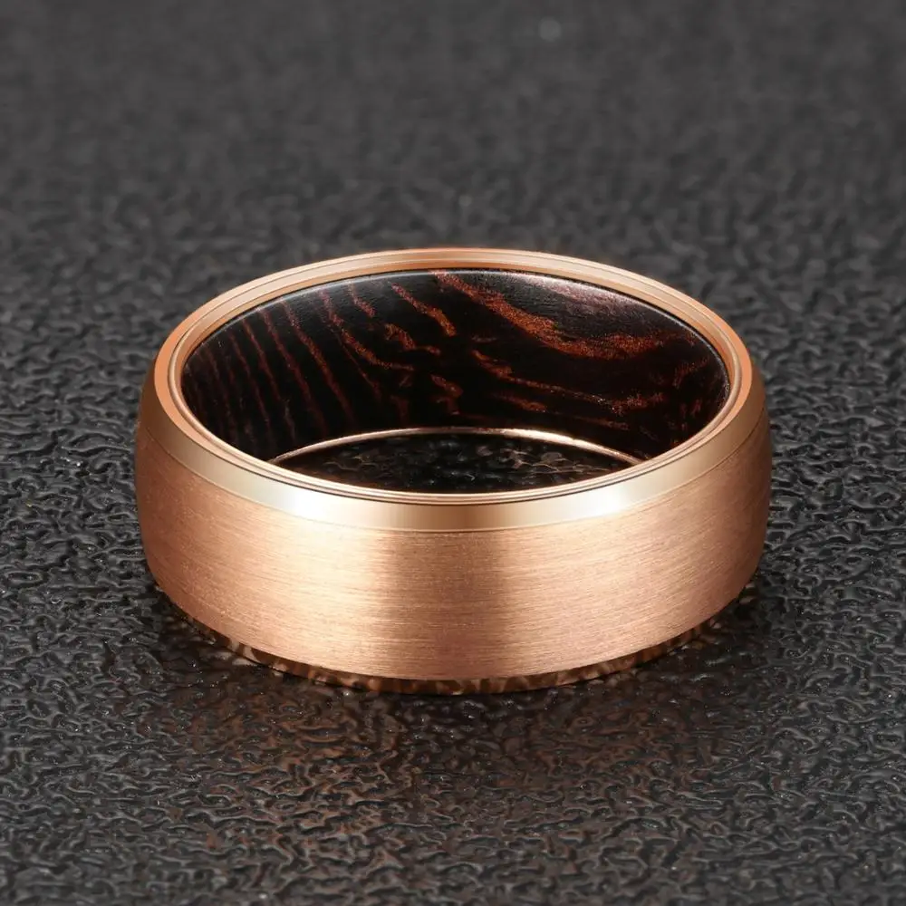 POYA-8mm-Rose-Gold-Tungsten-Ring-Beveled-Edges-Mens-Wedding-Band-Inlay-Wenge-Wood-Comfort-Fit(3)