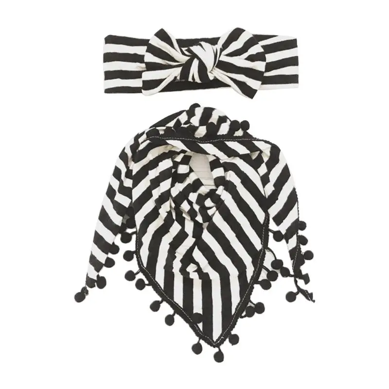 Новая одежда для маленькой девочки 2 шт./компл. Новые Детские леопардовые штаны повязка на голову с бантом, вытирания слюней младенцев Полотенца комплект Детские головные уборы головной убор Опора украшение для волос