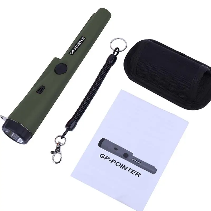 

1Pc Professional Portable Metal Pinpointing Detector Handheld Metal Pinpointer Gold Hunter without Battery (Green)