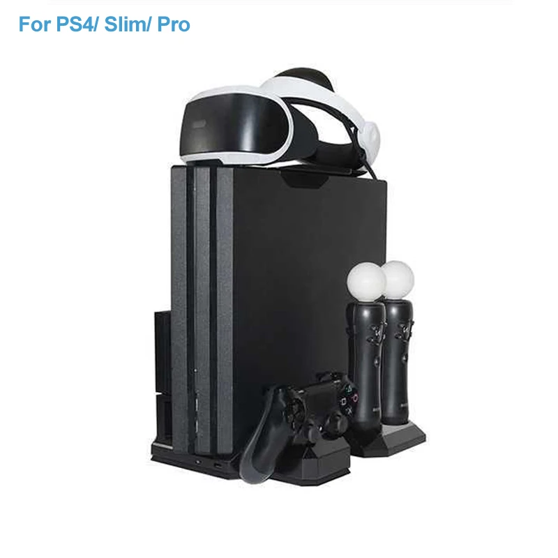 

Cooling Fan Stand For PS4/Slim/Pro Console For PS Move Controller Gamepad Charger Station VR Showcase Holder