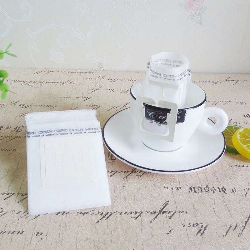 

50 hanging ear coffee filter bag household coffee powder filter paper filter drip filter hand punch coffee filter paper