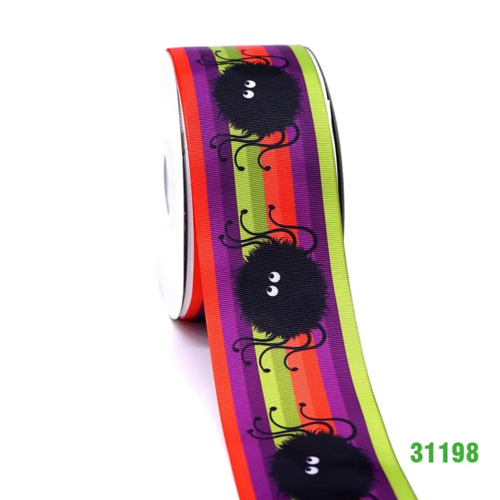 50 ярдов мультфильм напечатанный grosgrain ленты 31245 - Цвет: 31198