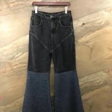 Осенне-зимняя обувь Новая женская сочетающихся цветов шерсти микро динамик Штаны 1105 повседневные штаны