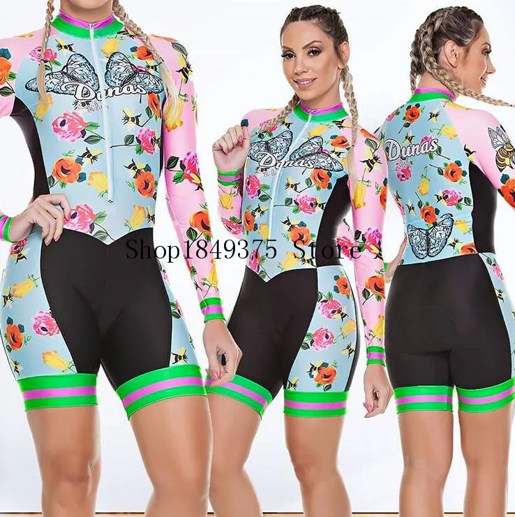 2020 Pro Team триатлон костюм женский длинный рукав Велоспорт Джерси Skinsuit комбинезон