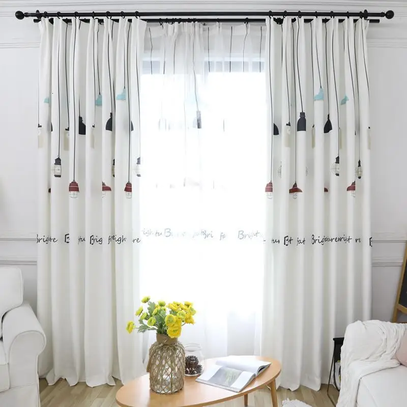 Cortinados дети Cocina короткие Firany Infantil Cortinas кварто окна Роскошные для гостиная Rideaux Pour Le салонные шторы