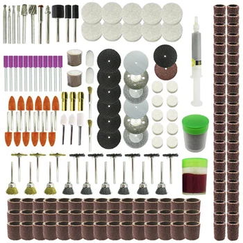 

217Pcs/Set Engraver Abrasive Rotary Tool Accessory Set for Cutting Grinding Sharpening Carving and Polishing Sanding