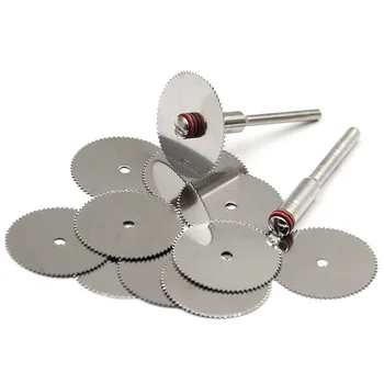 

5Pcs/set Stainless Steel Slice Metal Cutting Disc with 1 Mandrel for Dremel Rotary Tools 16 18 22 25 32mm Cutting Disc