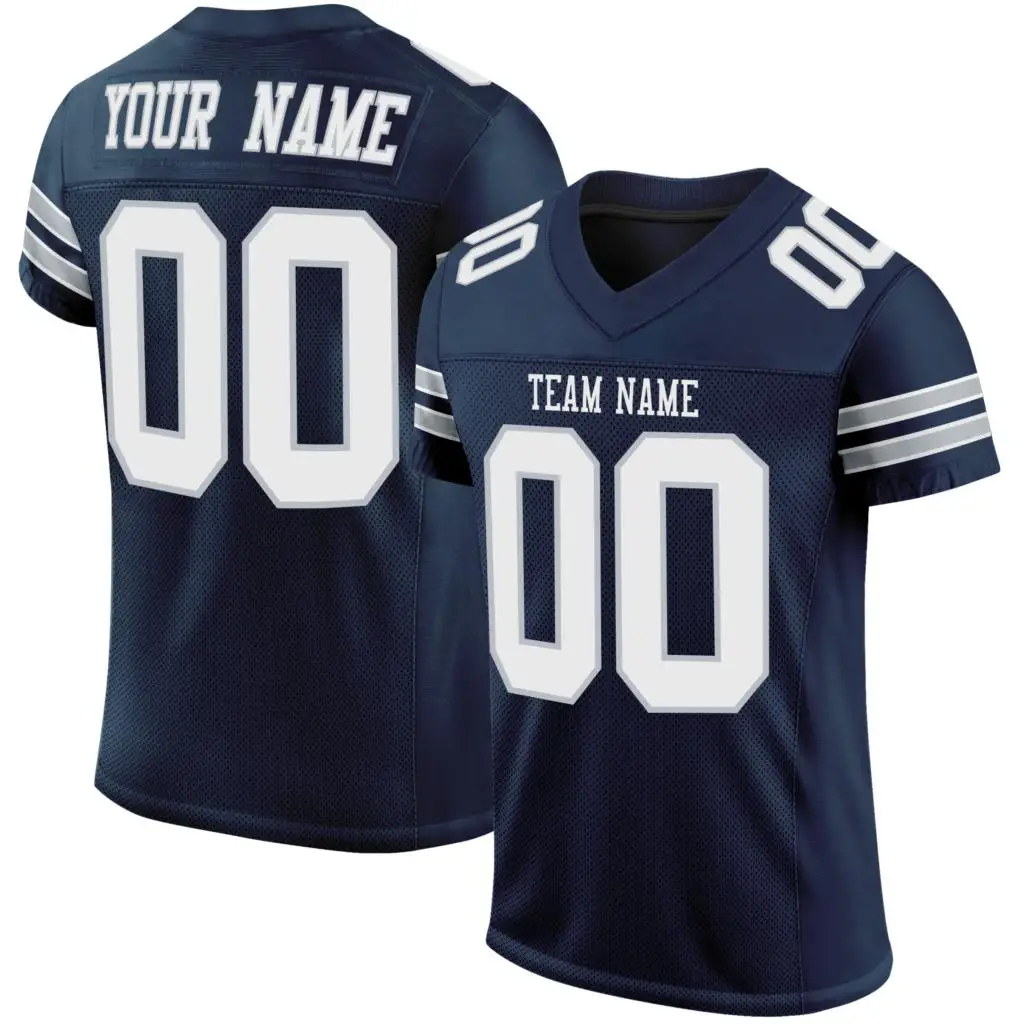 Custom Football Jersey Print Team Name/Number Rugby Jersey Practice Absorbent Uniform for Male/Women/Youth Outdoors/Indoors