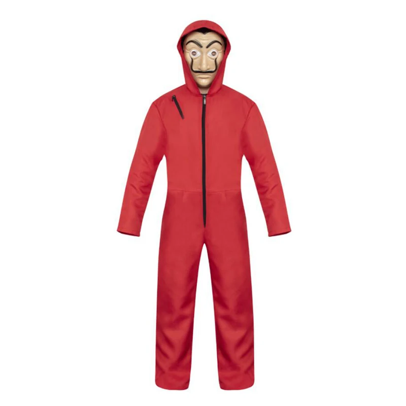 

Salvador Dali Movie The House of Paper House Party Paper Cosplay Halloween Mask Money Heist Costume & Face Mask
