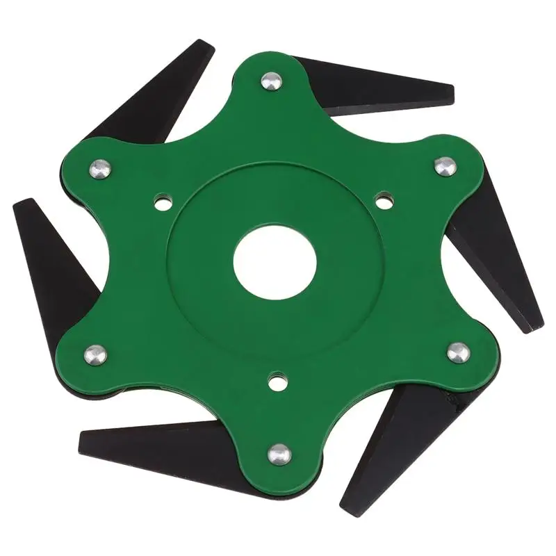 

6 Teeth Brush Cutter Blade Trimmer Weed Brush 6 Blades Cutter Head Grass Trimmer Weed Cutting Blade Garden Grass Trimmer Head