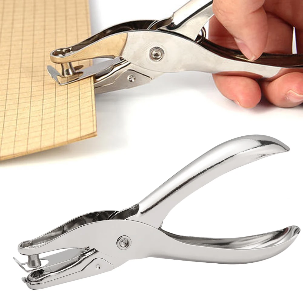 Alicates de un solo orificio para poros de metal, perforadoras de papel manuales para álbum de recortes, colección de páginas, 6mm de diámetro, 1 Uds.