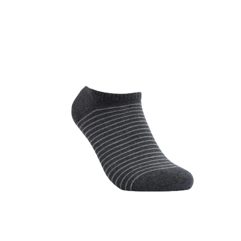 Men's Anti-Bacterial Ankle Socks, Silver Fiber, Antibacterial Stripe, Casual Socks, No Show, Deodorization, Prevent beriberi