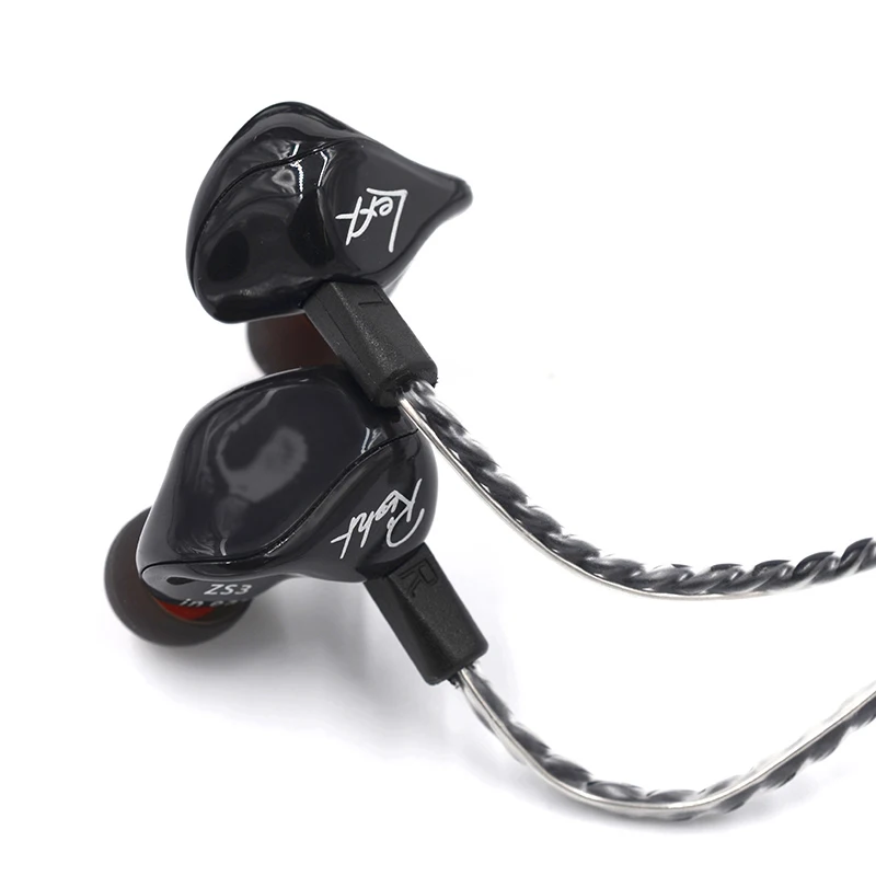 KZ Brand ZS3 Ergonomic In Ear Earphone Detachable Cable Noise Isolating HiFi Bass Music Sports Earbuds with Microphone Earphones