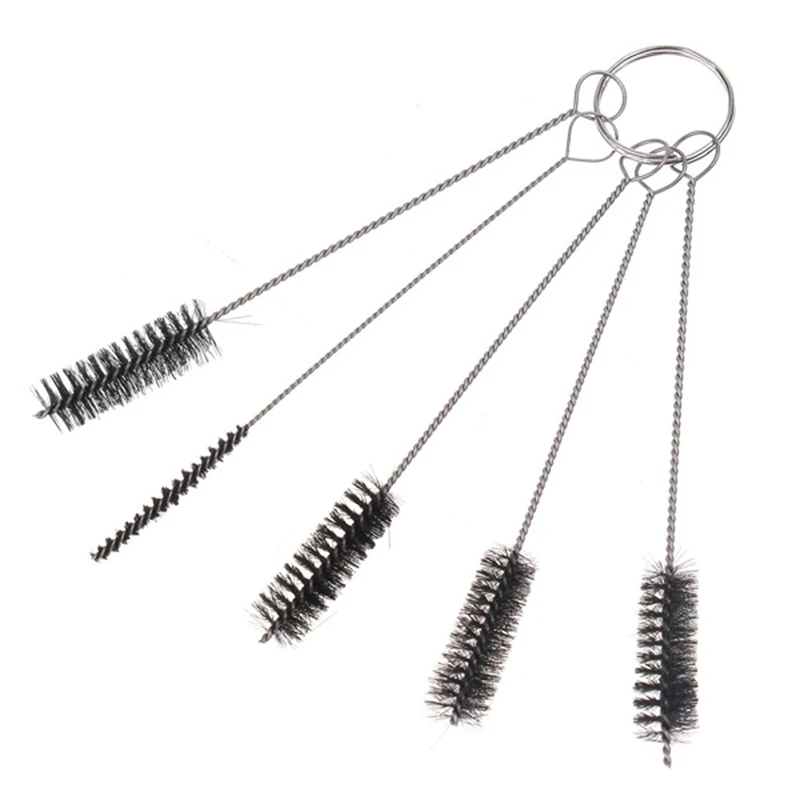 5pcs/set Airbrush Cleaning Brush Needle Mouth Spray Tools Spray Kit Piercing Body Repair Gun Dropship Tattoo Needle&Brush G T5N2