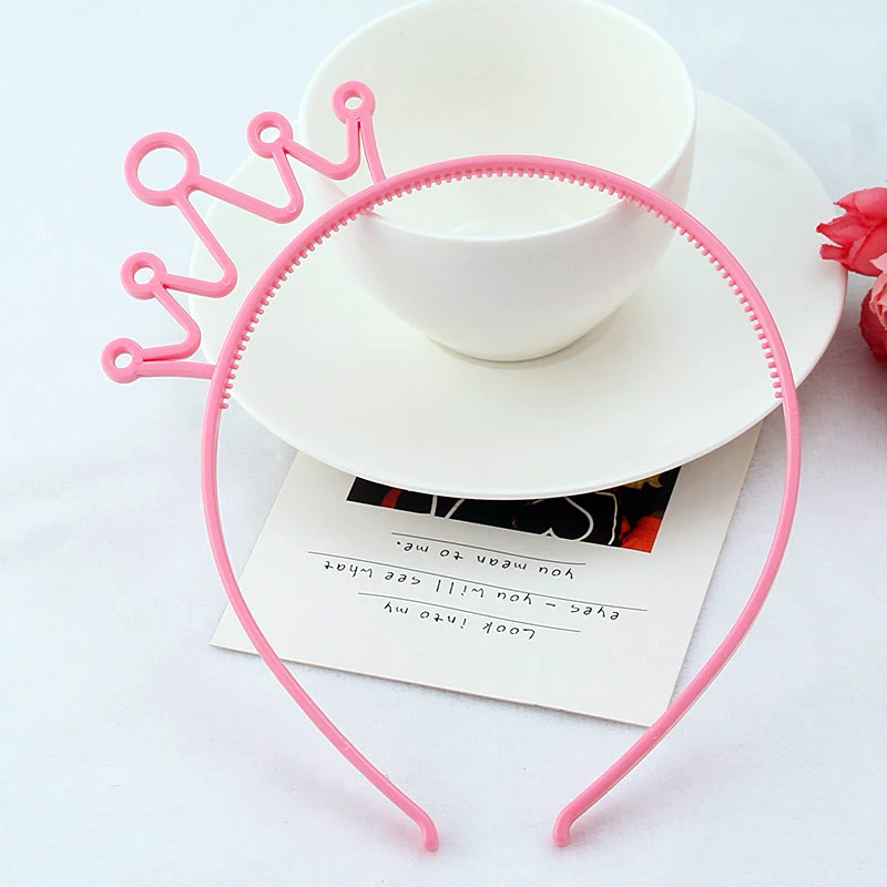 Crown LightPink 12 шт./лот, вечерние аксессуары для волос с единорогом, разноцветные повязки для волос для женщин и девочек, подарок на Рождество, день рождения, кошачьи ушки, повязка на голову для детей - Цвет: Crown LightPink
