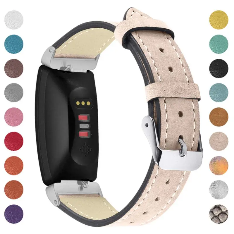 Совместимость для Fitbit вдохновить& для Fitbit Inspire HR ремень кожаный ремешок Регулируемый замена аксессуары, ремни