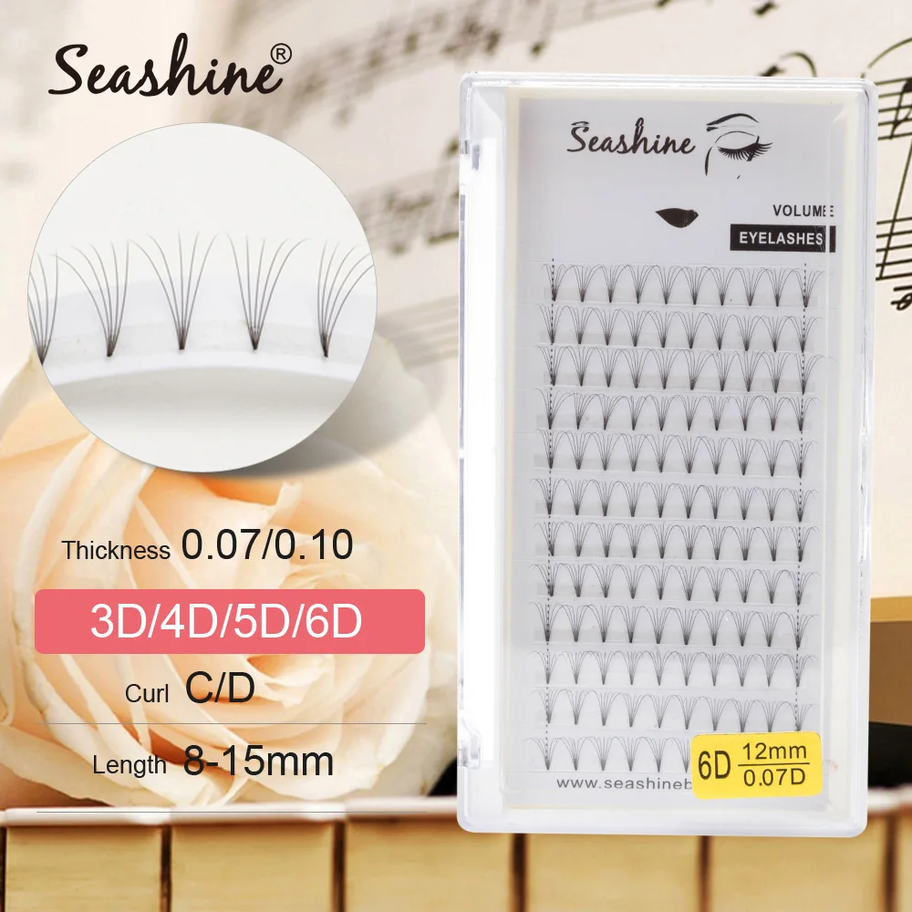 Russian volume lashes premade lash fans  3d 4d 5d 6d individual eyelashes cluster C/D curl eyelash extensions supplies 3d 5d 6d 10d russian volume fans eyelashes extension pre made fans c d curl mink lash eyelash individual extensions makeup tools