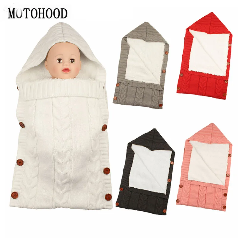 

MOTOHOOD Velvet Baby Blankets Newborn stroller Swaddle Winter Fleece Baby Wrap Sleeping Bag For Infant Baby Quilt