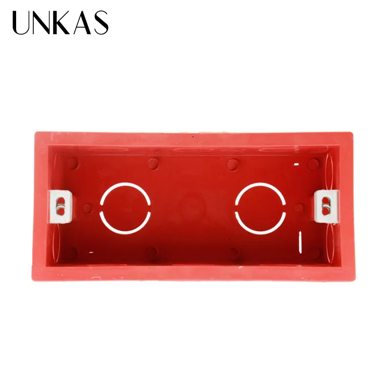 Internal Mounting Box Back Cassette for Wall Light Touch Switch and USB Socket 144mm*67.5mm