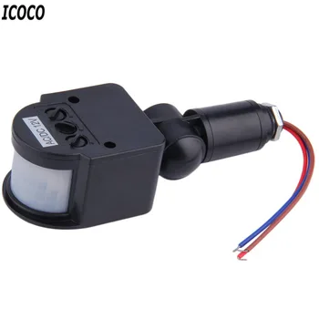 

ICOCO 1pc Automatic PIR Infrared Motion Sensor Detector Switch for LED Light Security popular Quality, Indoor Outdoor Flash Deal