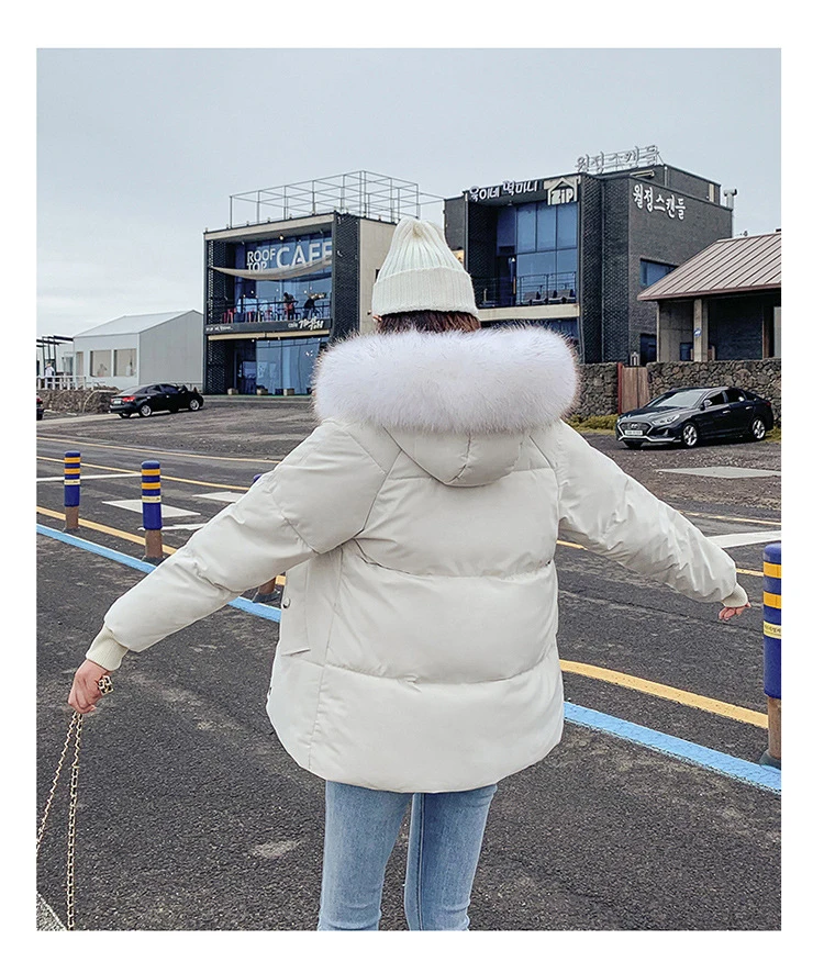 Winter jacket women Puffer Winter Female Jacket Winter Coat Women Fake Fur Collar Warm Woman Parka Outerwear Down Jacket Coat