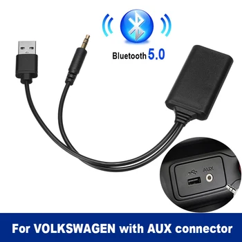 

Car Aux Receiver 4.1 Wireless Bluetooth Receiver 3.5MM Aux Stereo Connector Music Audio Adapter USB for Volkswagen