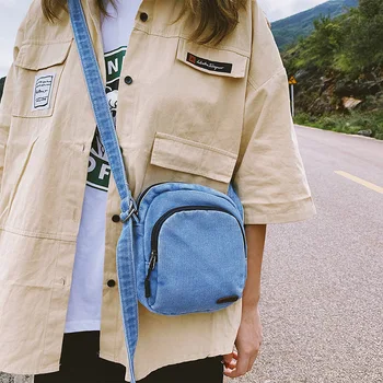 

Women Messenger Bags Handbags 2020 Brand New Summer Fashion Mini Students School Shoulder Bags Denim Crossbody Bags