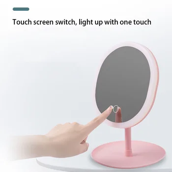 

Make up mirror desktop with light LED make-up fill light dressing girls dormitory net red ins makeup mirror