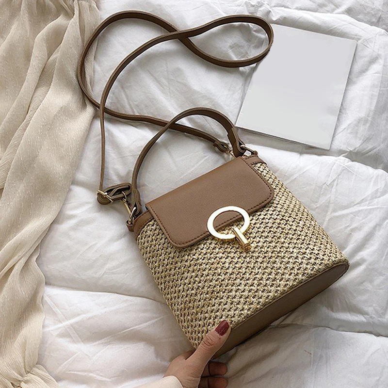 Schultertasche Sehr Kleine UmhÃ¤ngetasche Stroh Tasche – Für