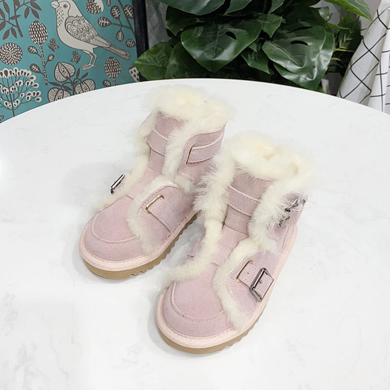 Новые детские зимние ботинки Dolakids мотоциклетные мягкие и утолщенные теплые из