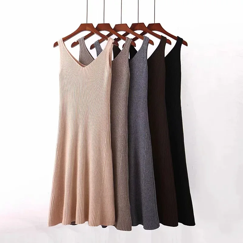 

Yjz-1910114 WOMEN'S Dress New Products Korean-style Fashion Solid Color Knit Base Skirt