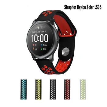 

Colorful Soft Silicone Strap for Haylou Solar LS05 Smart Watch Wrist Bracelet for XiaoMi Haylou Solar Watchband