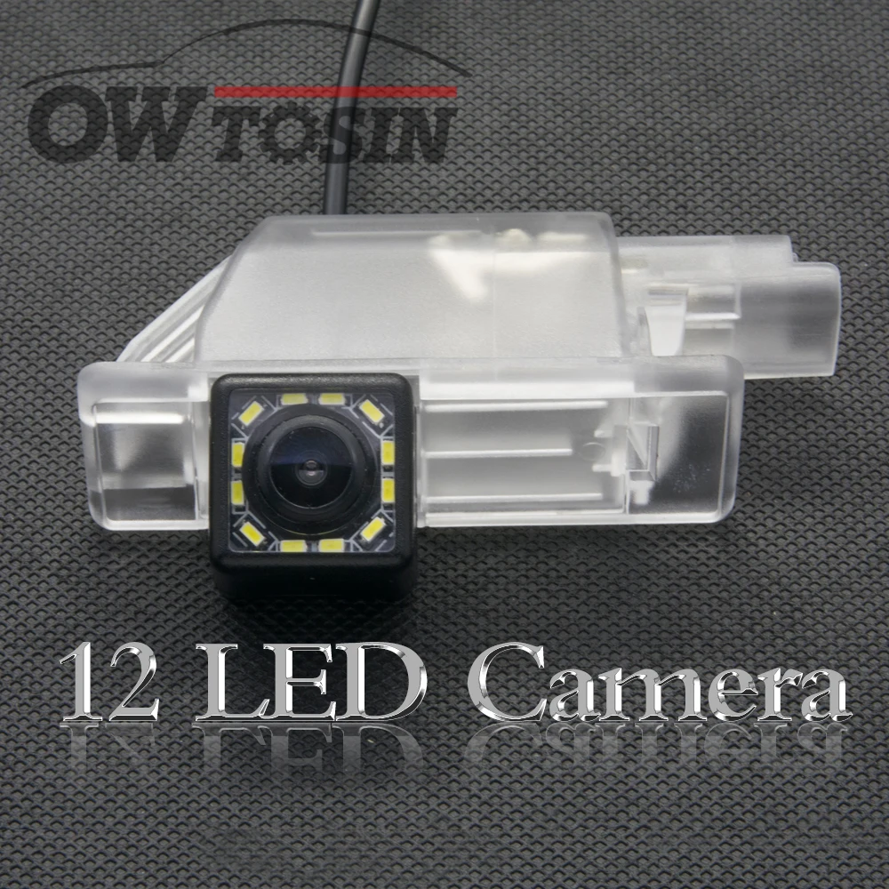 12 LED light Car Backup Rear View Camera For Peugeot 508 sedan 508 SW 508 RXH 2011~ 301 2008 3008 308 Parking LCD Monitor