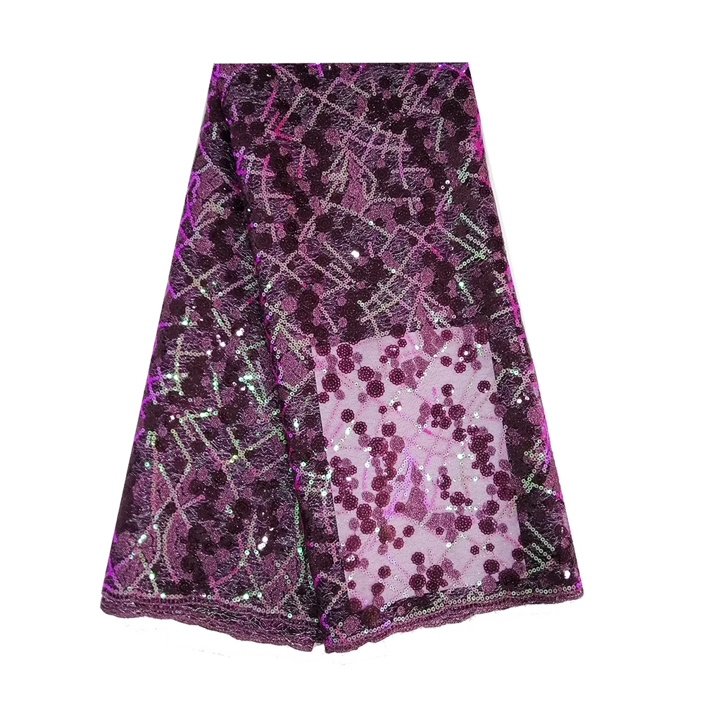 Purple lace fabric (3)