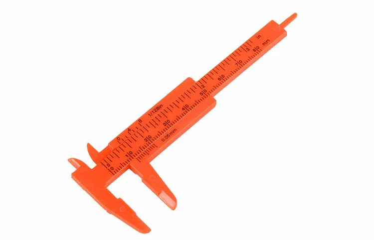 Пластиковые измерительные инструменты мини штангенциркуль 1 мм/мини Линейка-микрометр Калибр 80 мм длина штангенциркуль