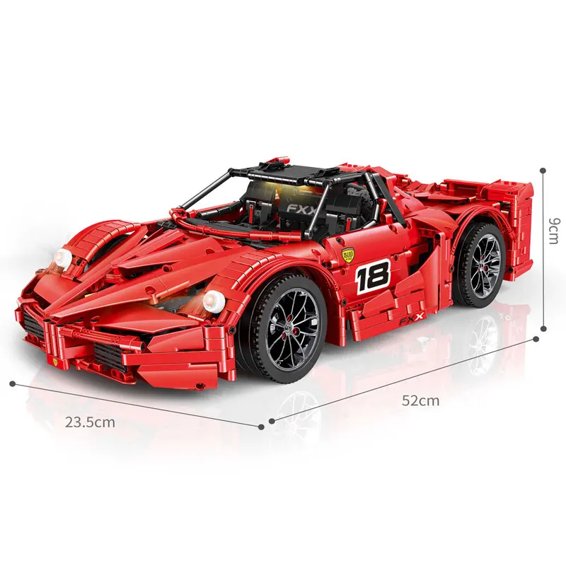 

2019 New Racing Car Toys Ferraries FXX Supercharged V12 Compatible Legoines Technology Mechanical Building Blocks Christmas Gift